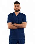 Balance by Dickies Men's Knitted Panel Solid Scrub