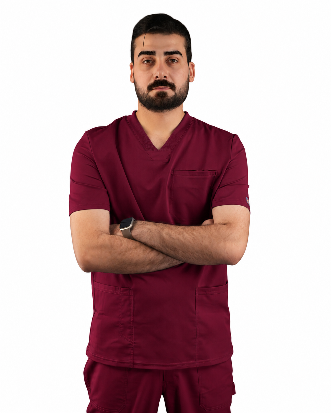 Balance by Dickies Men's Knitted Panel Solid Scrub