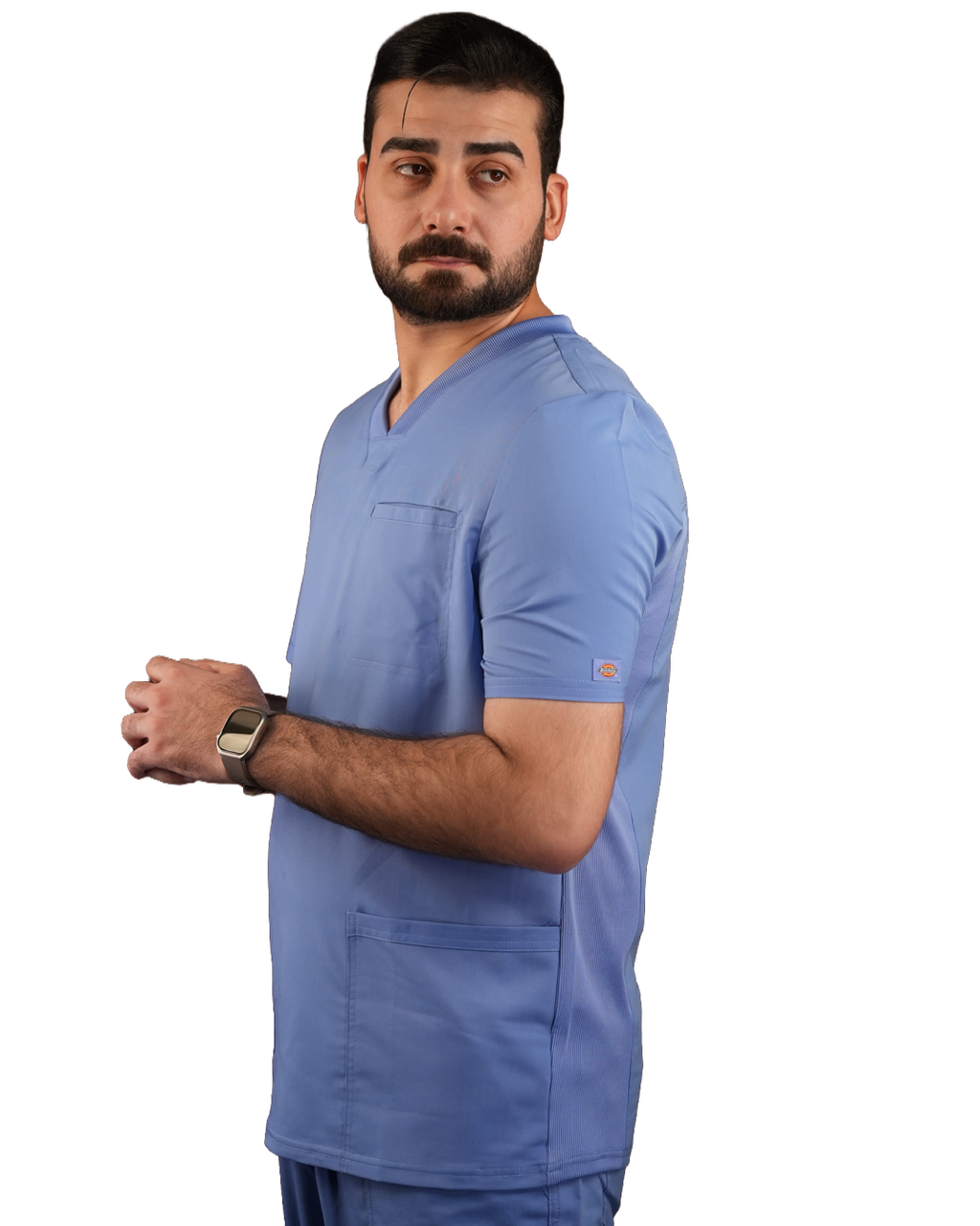 Balance by Dickies Men's Knitted Panel Solid Scrub
