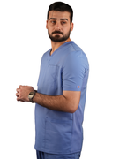 Balance by Dickies Men's Knitted Panel Solid Scrub