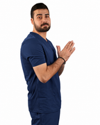 Balance by Dickies Men's Knitted Panel Solid Scrub