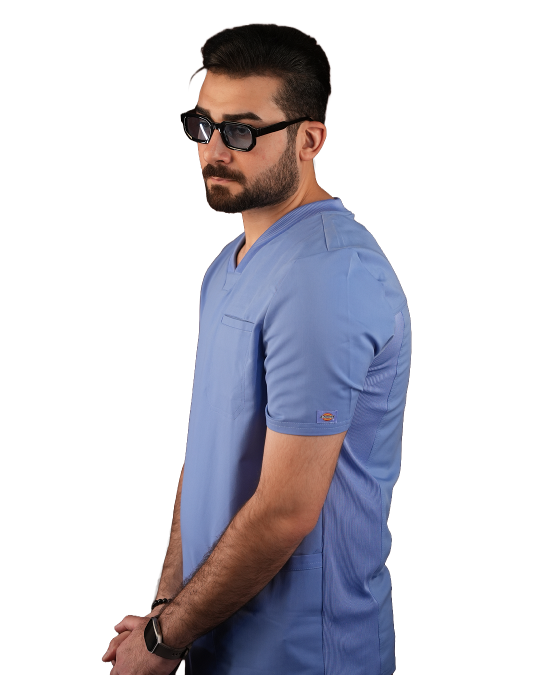Balance by Dickies Men's Knitted Panel Solid Scrub