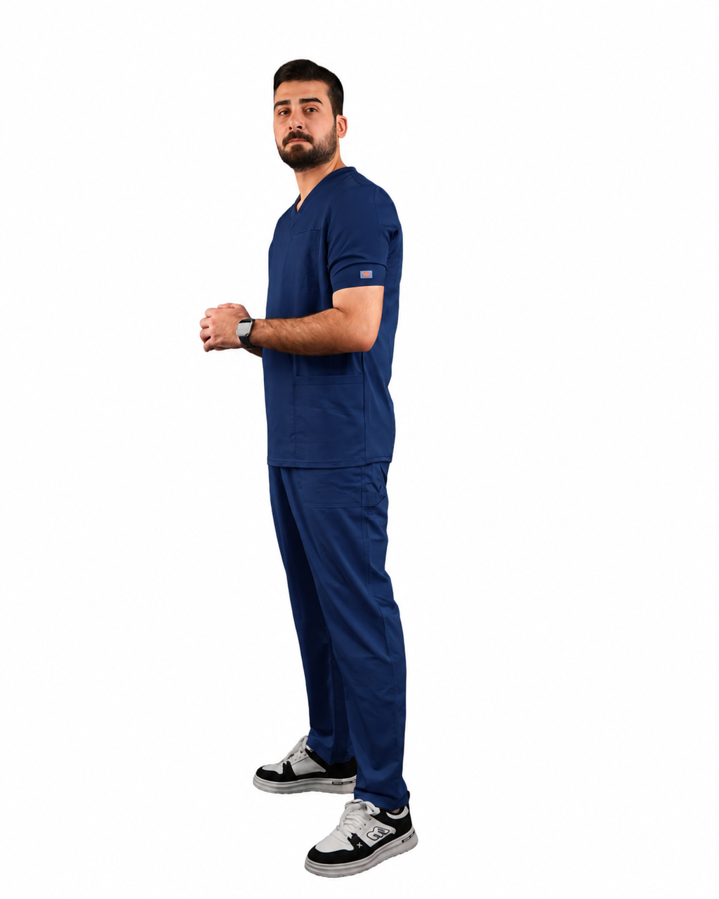 Balance by Dickies Men's Knitted Panel Solid Scrub