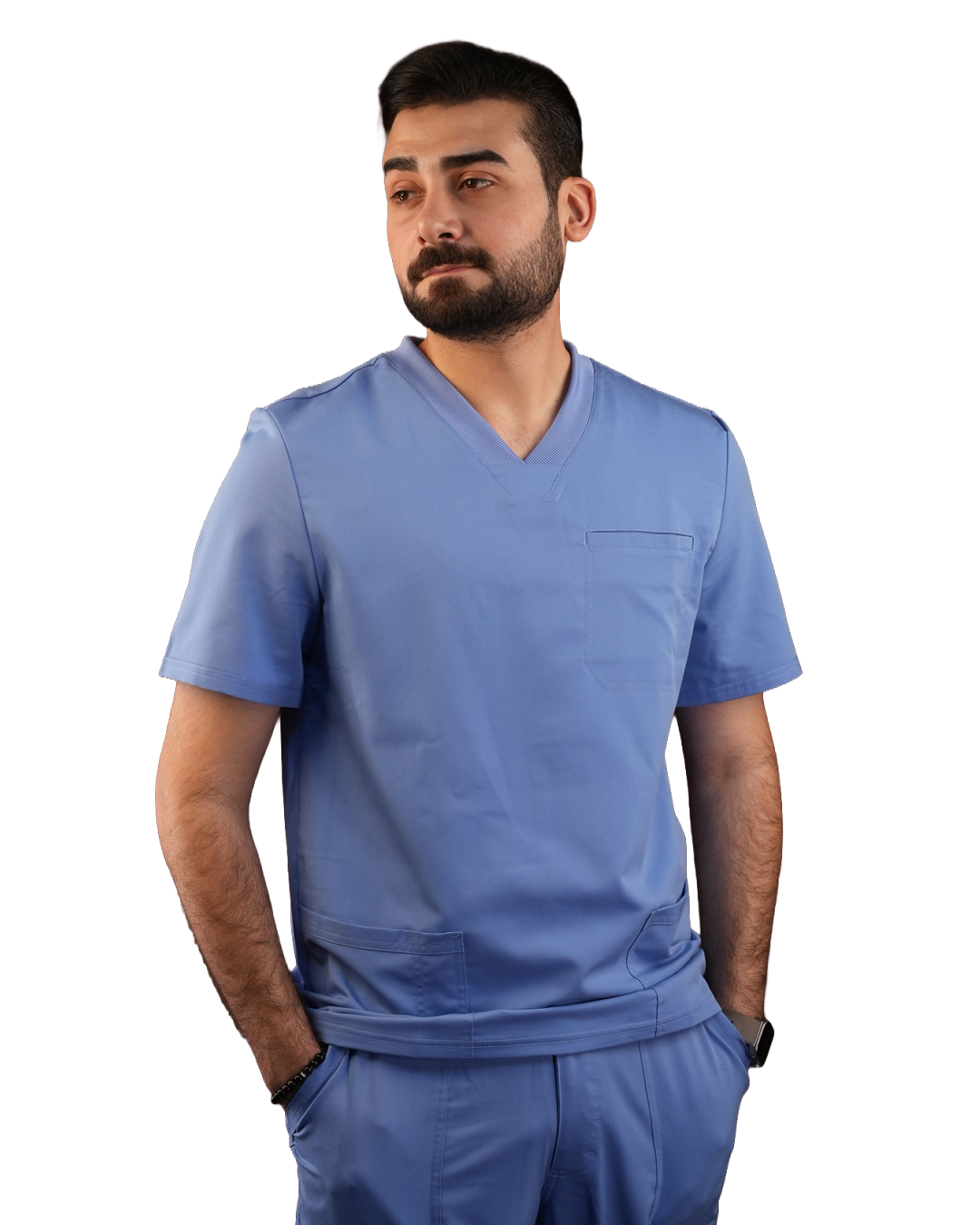 Balance by Dickies Men's Knitted Panel Solid Scrub