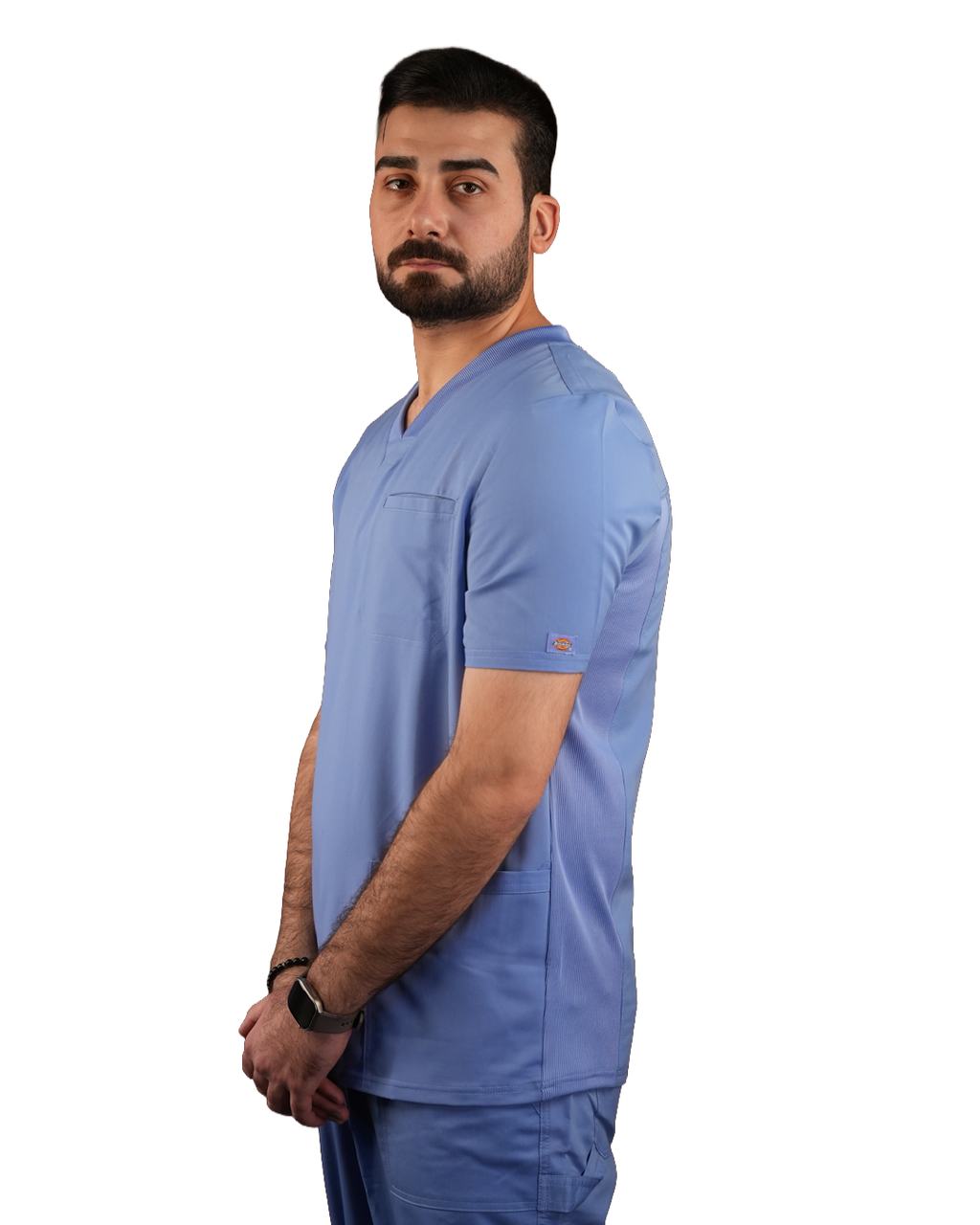 Balance by Dickies Men's Knitted Panel Solid Scrub