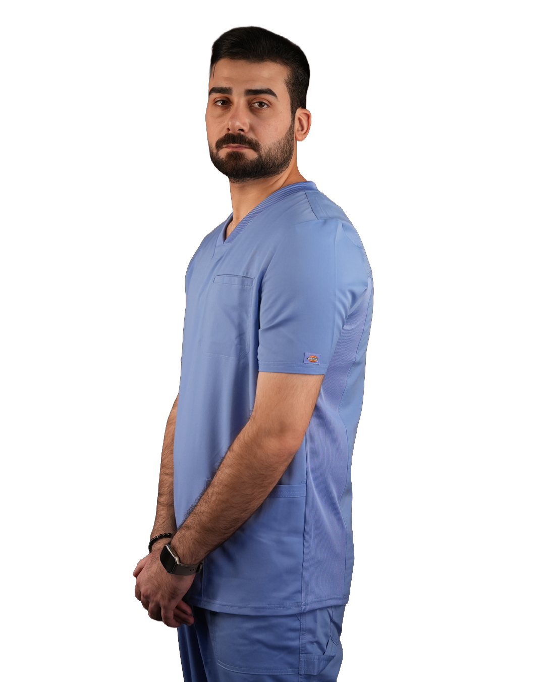 Balance by Dickies Men's Knitted Panel Solid Scrub
