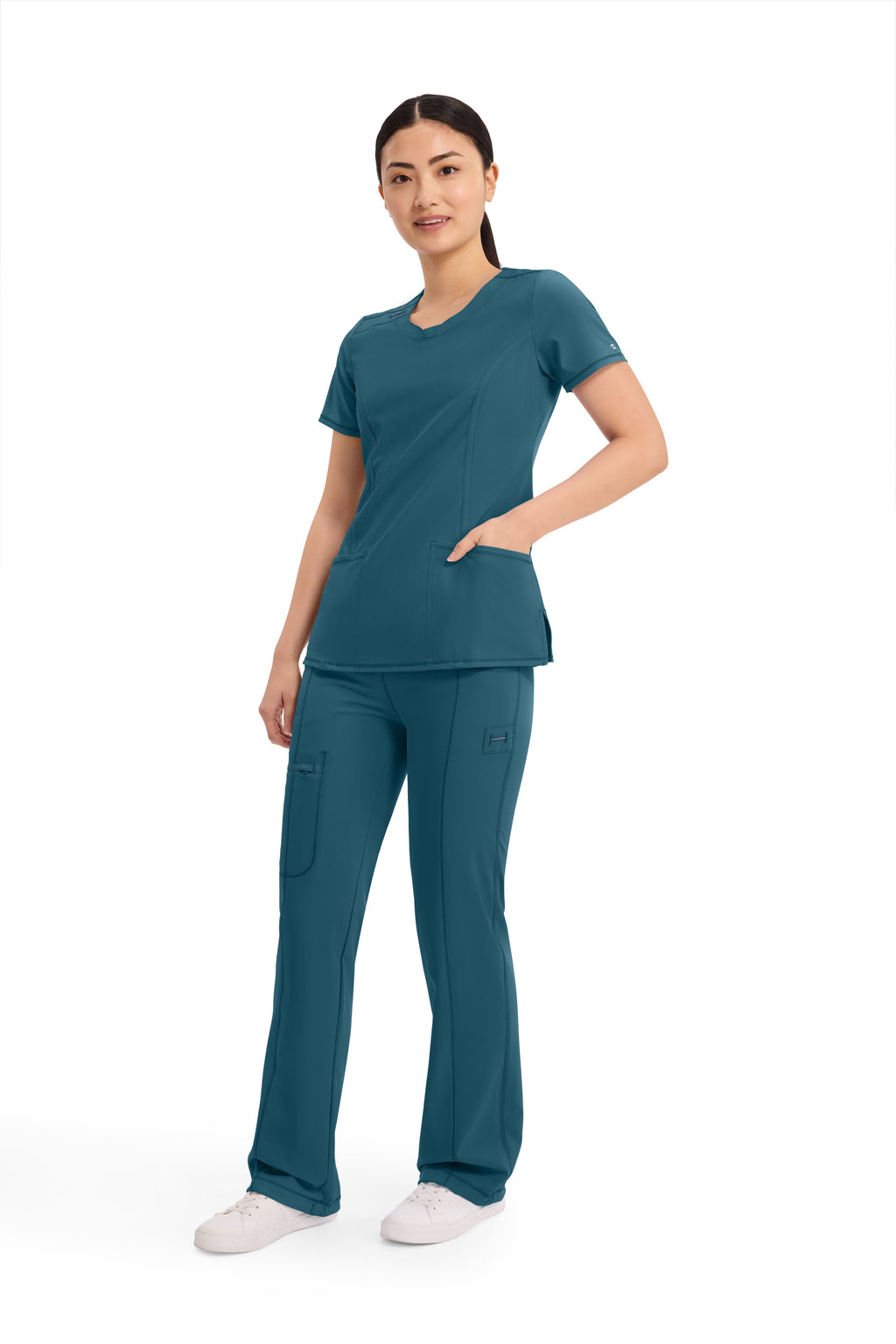 Women's Round neck infinity scrub