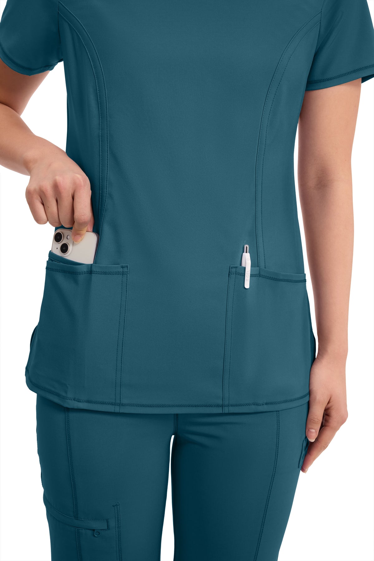 Women's Round neck infinity scrub