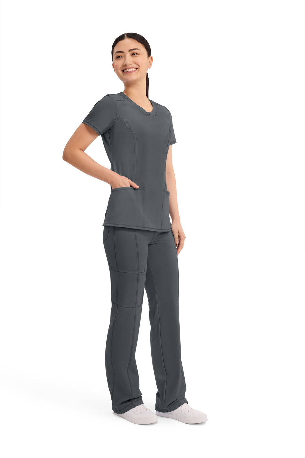 Women's Round neck infinity scrub