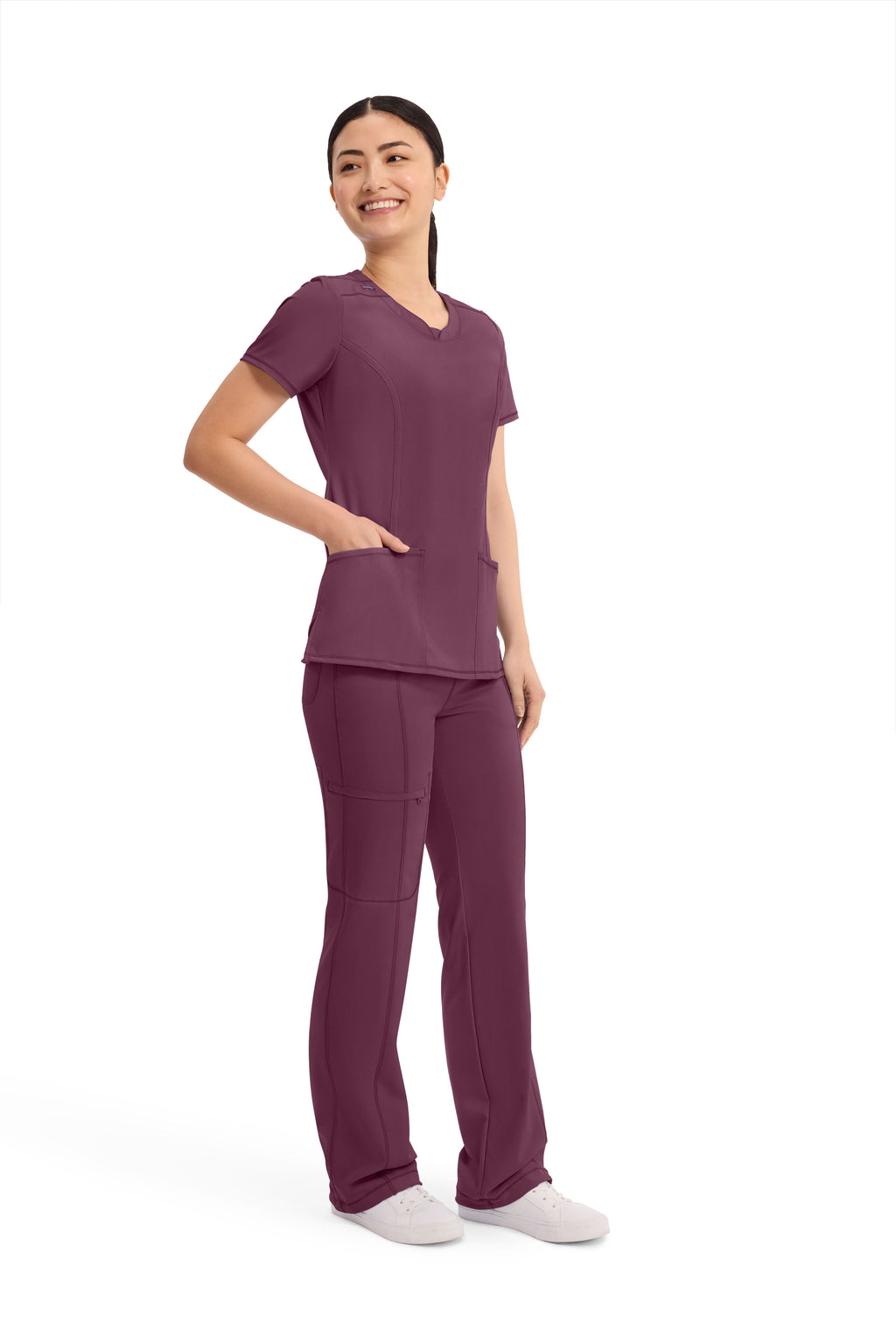 Women's Round neck infinity scrub