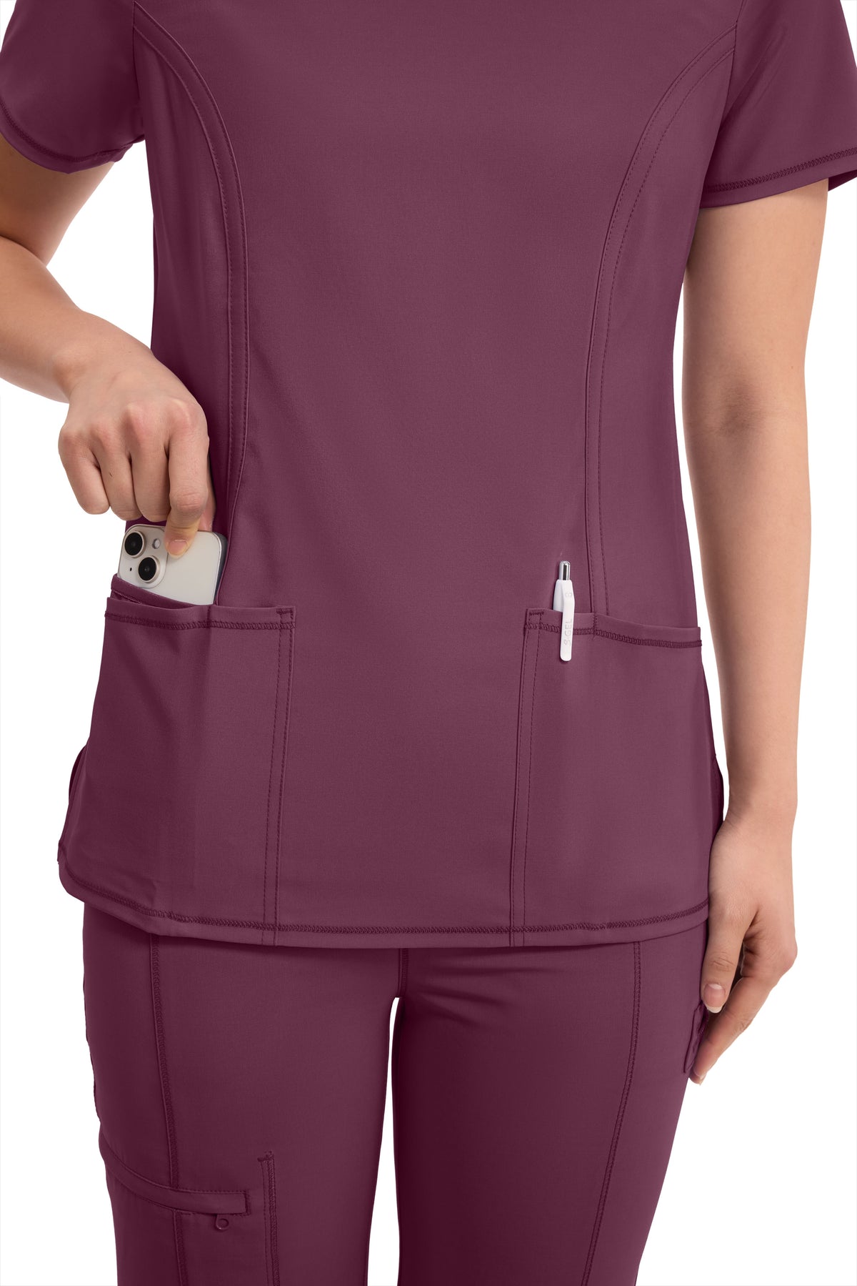 Women's Round neck infinity scrub
