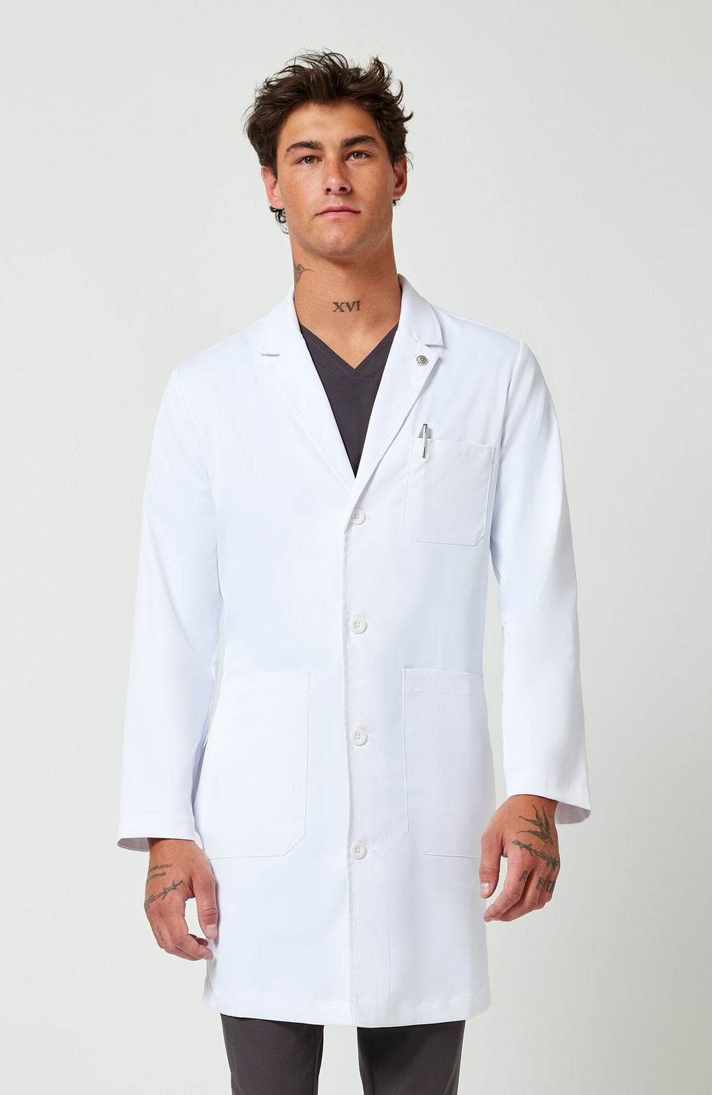 Luke 37" men's lab coat