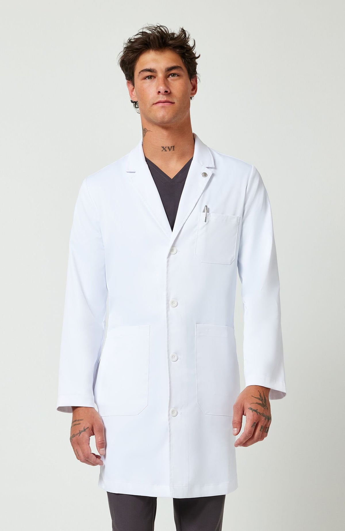 Luke 37" men's lab coat