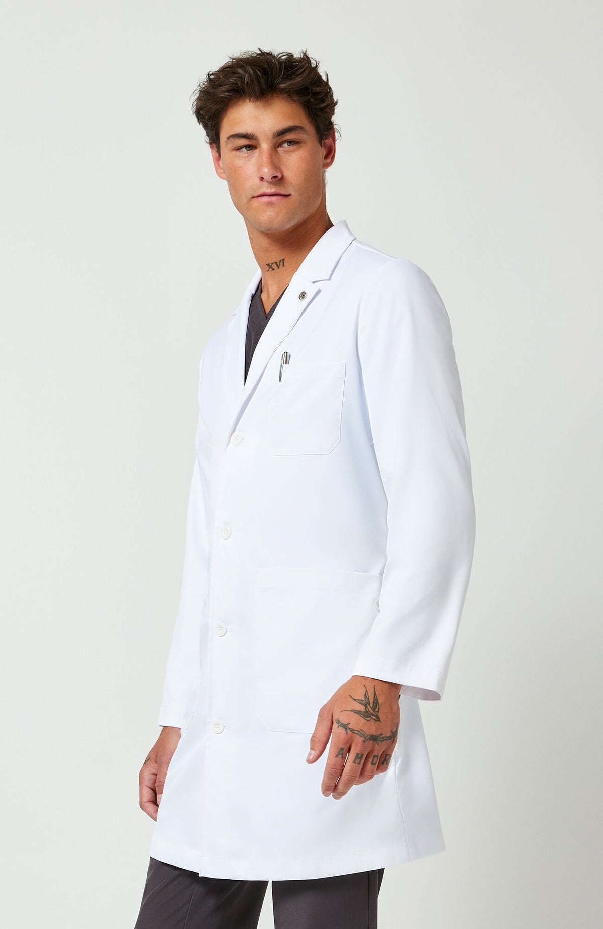 Luke 37" men's lab coat
