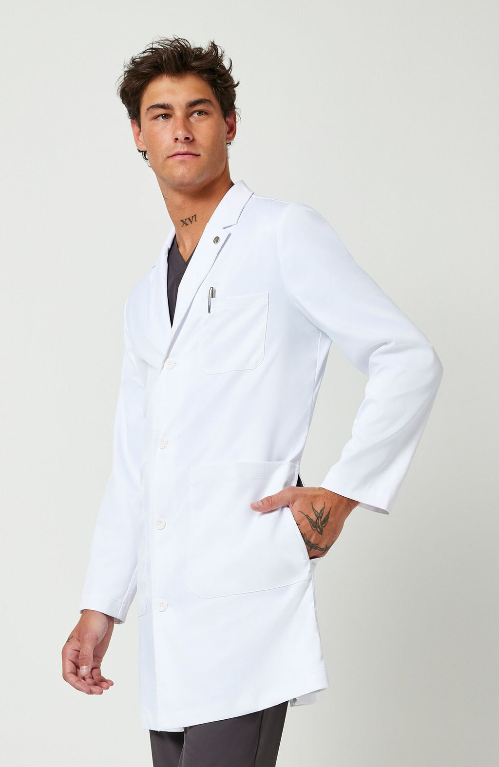 Luke 37" men's lab coat