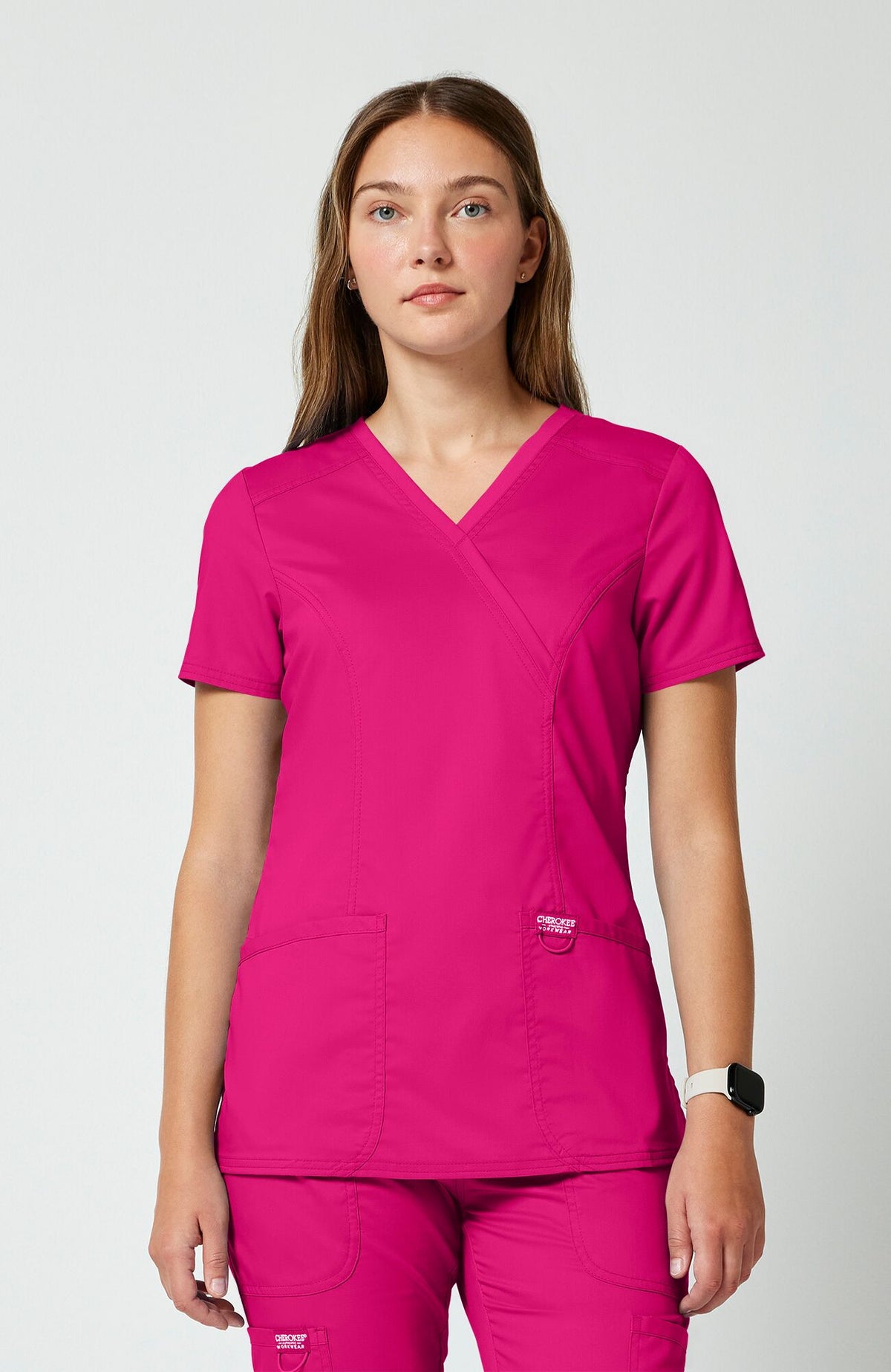 Women's Cherokee revolution mock scrub