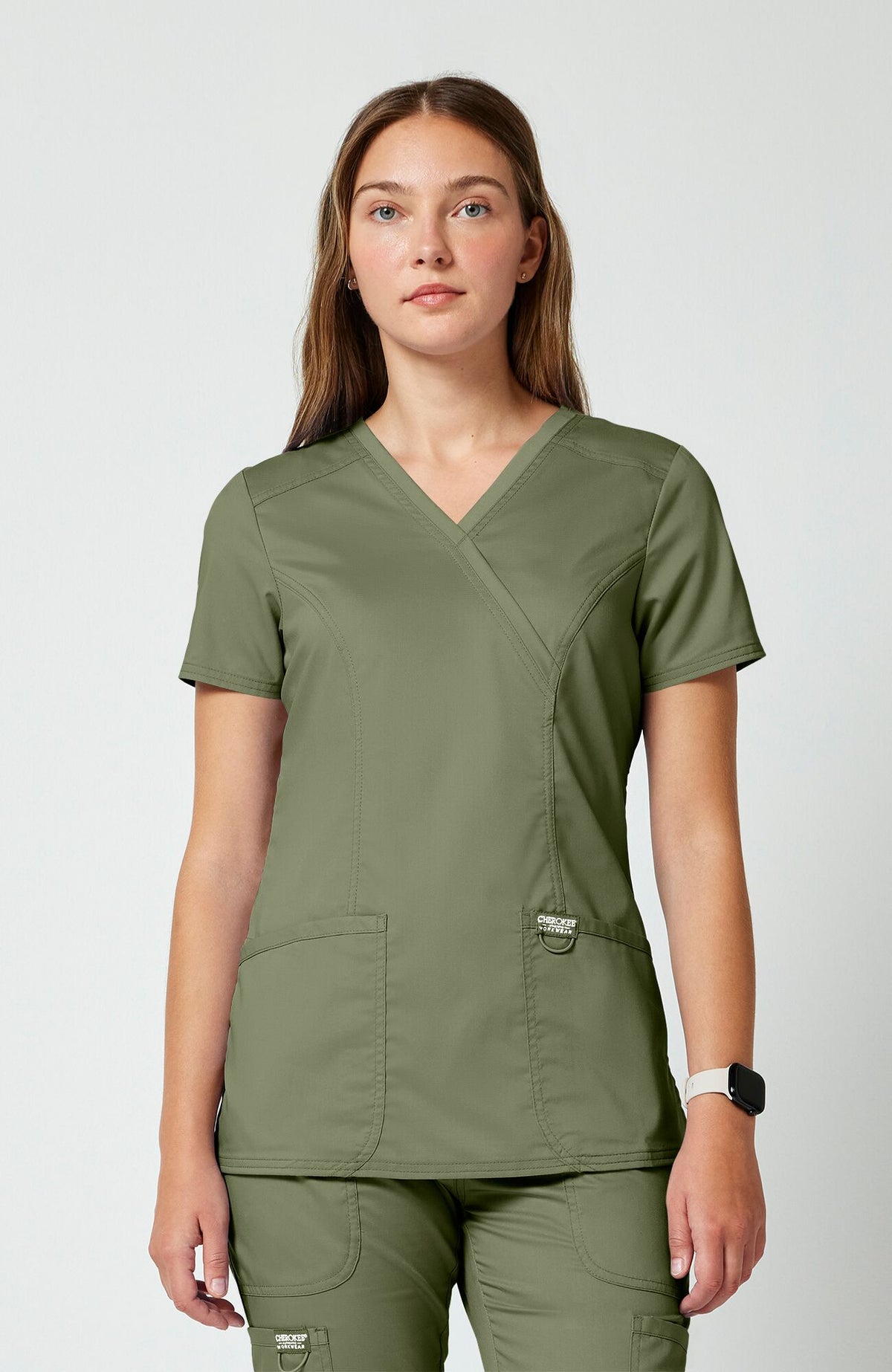 Women's Cherokee revolution mock scrub