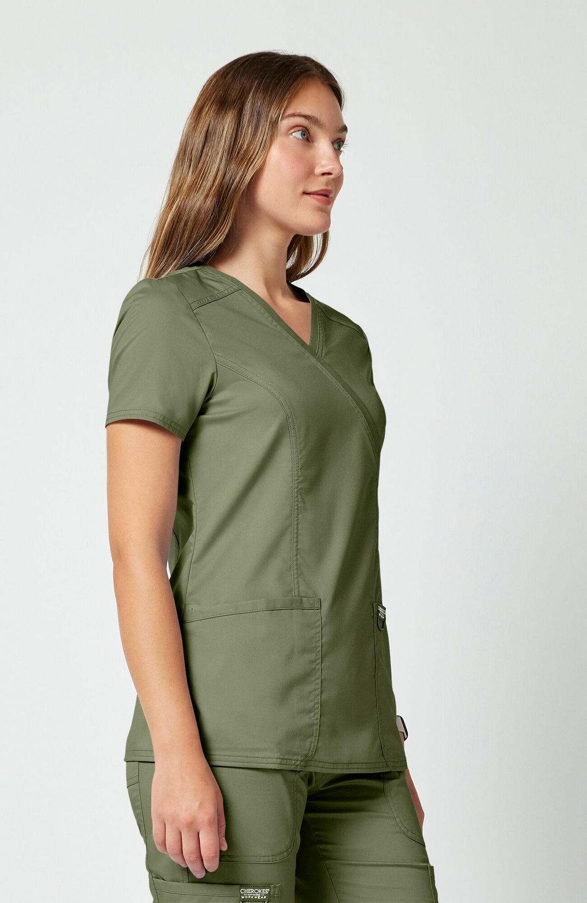 Women's Cherokee revolution mock scrub