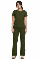 Women's Joy Henley Crew Neck & Nisha pants 360 HH