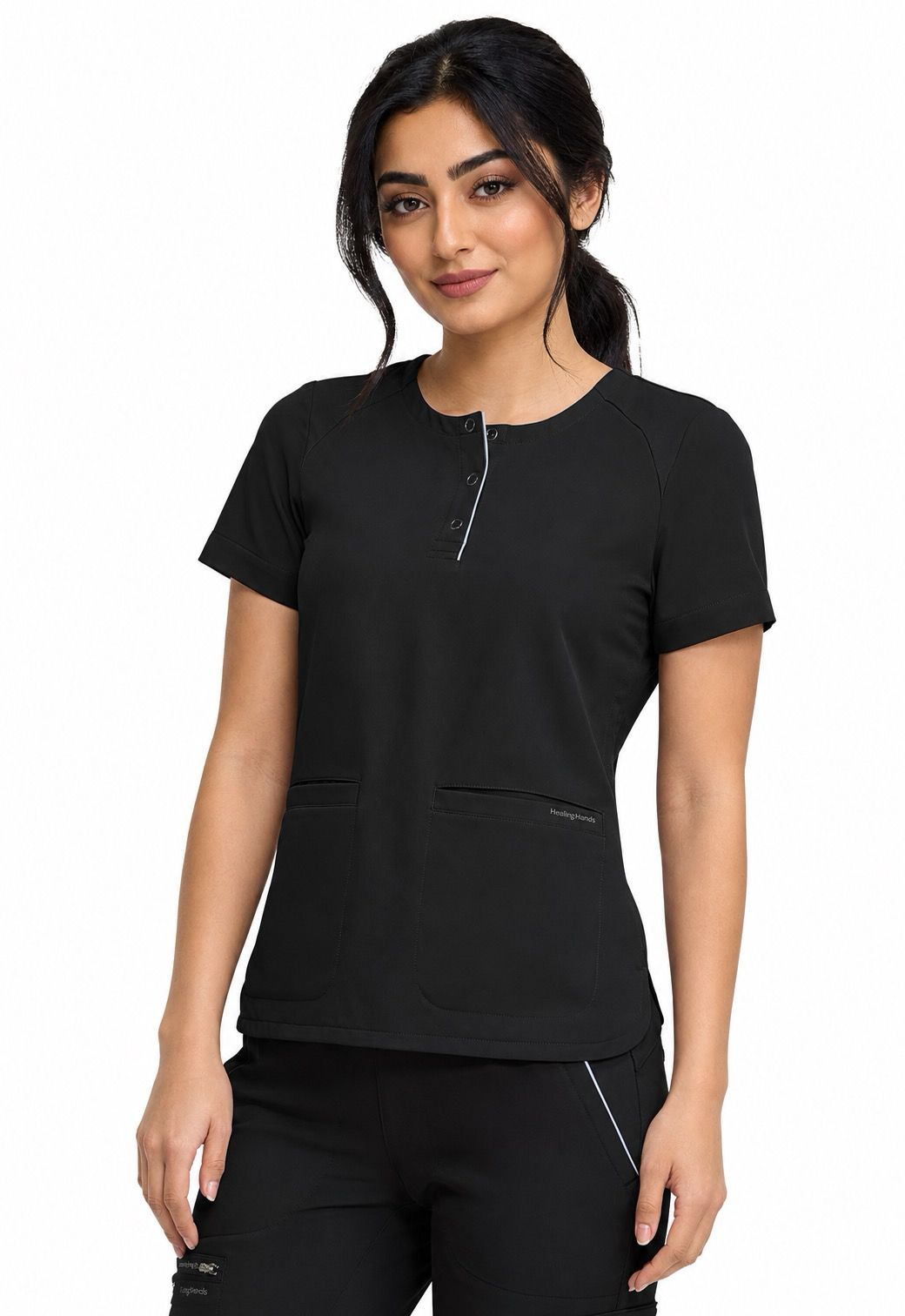 Women's Joy Henley Crew Neck & Nisha pants 360 HH