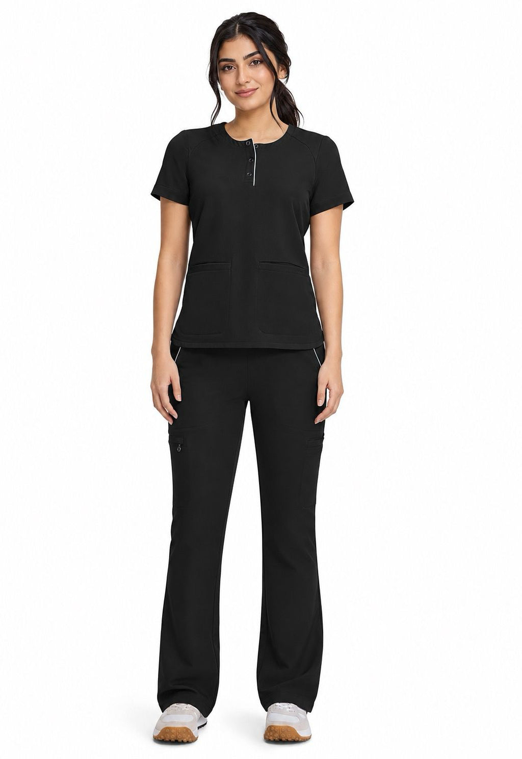 Women's Joy Henley Crew Neck & Nisha pants 360 HH
