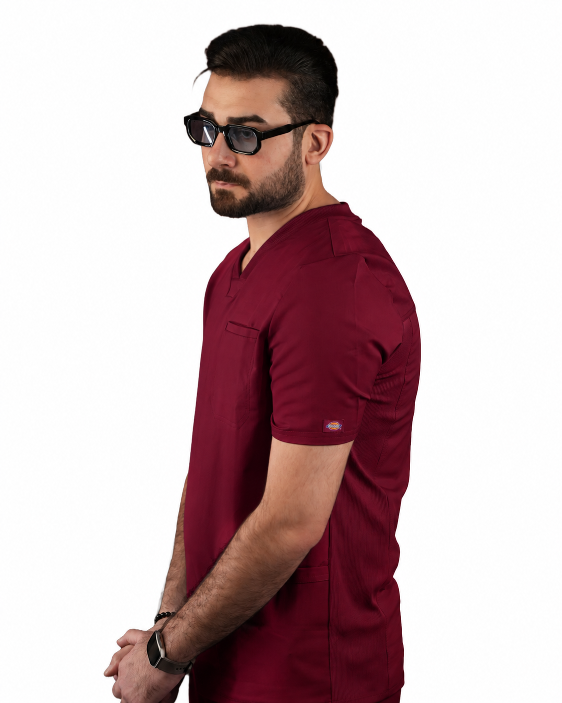 Balance by Dickies Men's Knitted Panel Solid Scrub