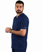Balance by Dickies Men's Knitted Panel Solid Scrub